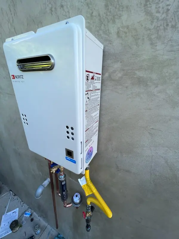 Tankless water heater installation for Providence Oaks homes